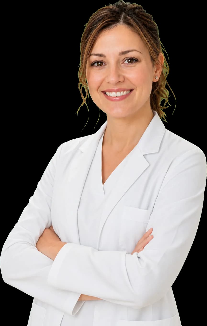 dr Milica Nedeljković, specijalista dečje i preventivne stomatologije, u belom mantilu